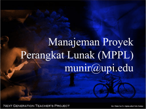 Manajeman Proyek Perangkat Lunak