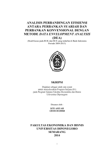 de analisis perbandingan efisiensi antara perbankan