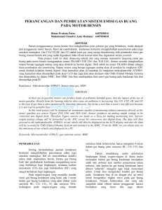 perancangan dan pembuatan sistem emisi gas buang pada motor