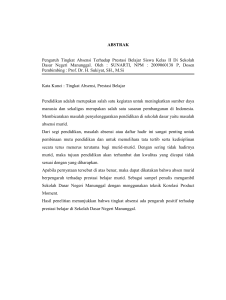 ABSTRAK Pengaruh Tingkat Absensi Terhadap Prestasi Belajar