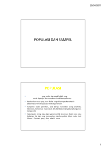 Populasi dan Sampel DAN TEKNIK SAMPLING.ppt [Compatibility