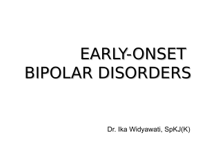 early-onset bipolar disorders