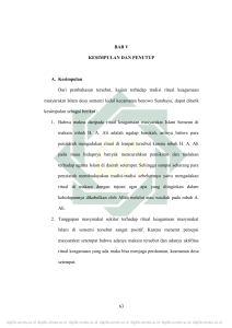 63 BAB V KESIMPULAN DAN PENUTUP A. Kesimpulan Dari