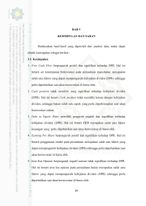 60 BAB V KESIMPULAN DAN SARAN Berdasarkan hasil