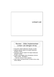 Pertemuan 10 Linked List