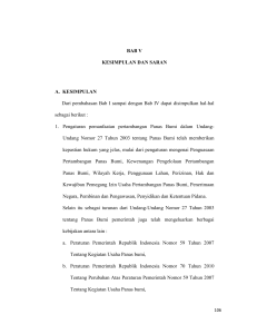 BAB V KESIMPULAN DAN SARAN A. KESIMPULAN