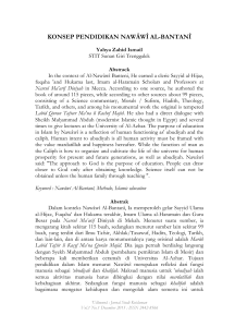 konsep pendidikan nawāwī al-bantanī