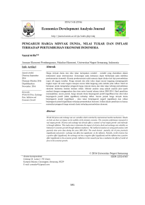 Economics Development Analysis Journal