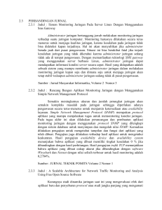 Sistem Monitoring Jaringan Pada Server Linux Dengan