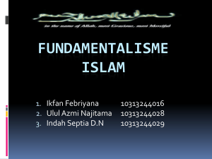 FUNDAMENTALISME ISLAM
