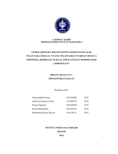 i LAPORAN AKHIR PROGRAM KREATIVITAS