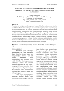 2502-3780 Jurnal Penelitian Ilmu Manajemen 105 PENGARUH