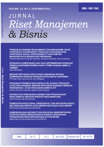 jrmb - Jurnal Fakultas Bisnis UKDW