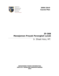 IF-308 Manajemen Proyek Perangkat Lunak Ir