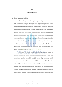 1 BAB I PENDAHULUAN A. Latar Belakang Penelitian Penampilan