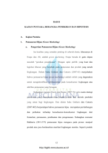 Green Marketing - Perpustakaan Universitas Mercu Buana