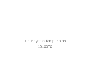 Juni Royntan Tampubolon 1010070