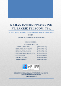 Paper Kajian Internetworking PT. Bakrie Telecom, Tbk