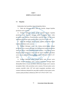 BAB V SIMPULAN DAN SARAN 5.1 Simpulan Berdasarkan hasil