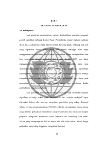 57 BAB V KESIMPULAN DAN SARAN 5.1 Kesimpulan Hasil