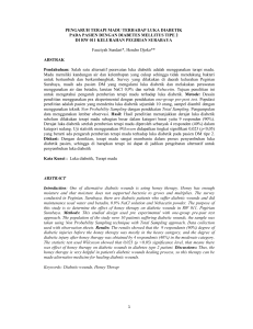 1 pengaruh terapi madu terhadap luka diabetik pada pasien