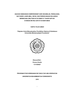 i ASUHAN KEBIDANAN KOMPERHENSIF DARI KEHAMILAN