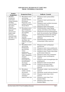 Kisi-Kisi Tes Online Pendidikan Ekonomi