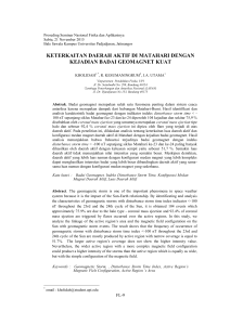 Jurnal Material dan Energi Indonesia