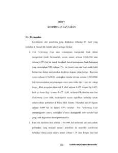 132 BAB V KESIMPULAN DAN SARAN 5.1. Kesimpulan