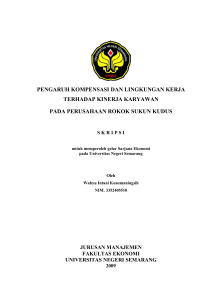 pengaruh kompensasi dan lingkungan kerja terhadap kinerja