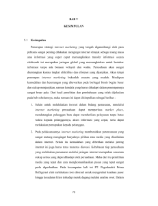 BAB V KESIMPULAN 5.1 Kesimpulan Penerapan