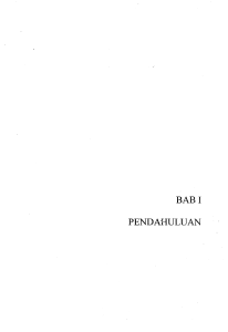 BABI PENDAHULUAN