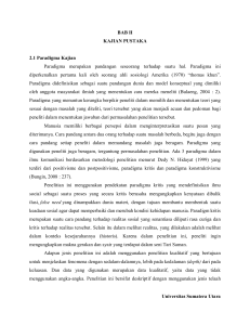Universitas Sumatera Utara BAB II KAJIAN PUSTAKA 2.1