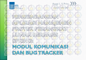 modul komunikasi dan bug tracker