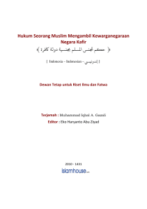 Hukum Seorang Muslim Mengambil Kewarganegaraan Negara Kafir