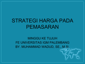 strategi harga pada pemasaran