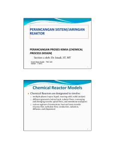 Chemical Reactor Models