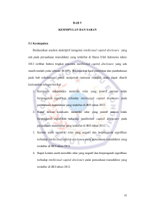 BAB V KESIMPULAN DAN SARAN 5.1 Kesimpulan Berdasarkan