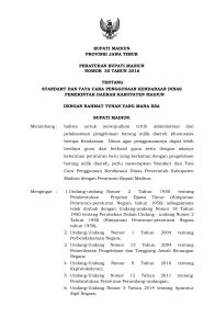 bupati madiun provinsi jawa timur peraturan bupati madiun nomor