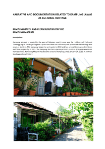narrative and documentation related to kampung lawas