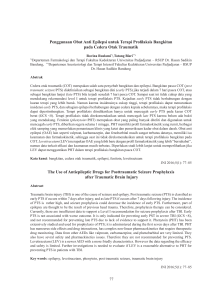 Penggunaan Obat Anti Epilepsi untuk Terapi Profilaksis