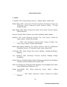 DAFTAR PUSTAKA A. BUKU A. Hamzah, 1995. Penegak Hukum