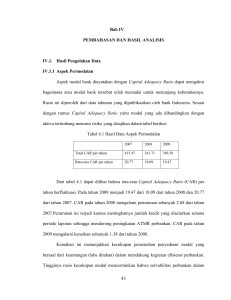 43 Bab IV PEMBAHASAN DAN HASIL ANALISIS IV.1. Hasil