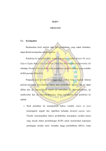 BAB V PENUTUP 5.1. Kesimpulan Berdasarkan hasil analisis data