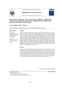 Management Analysis Journal