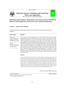 Indonesian Journal of Guidance and Counseling