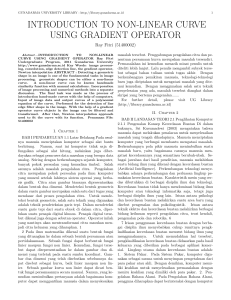 introduction to non-linear curve using gradient operator