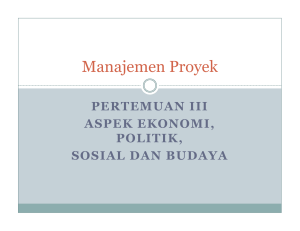 Manajemen Proyek - ILMU ADMINISTRASI BISNIS FISIP UNPAD