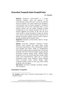 Komunikasi Terapeutik dalam Perspektif Islam