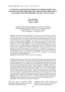 gambaran kadar hematokrit dan hemoglobin pada